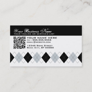 Carte De Visite code QR de Jacquard professionnel