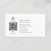 Carte De Visite Code QR de la boulangerie de friandises pour chien (Dos)