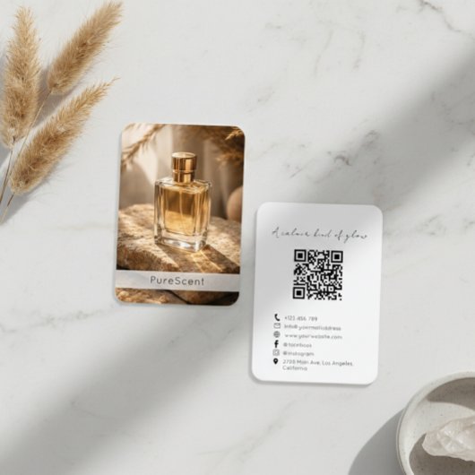 Carte De Visite Code QR de la boutique de parfums parfumés parfumé