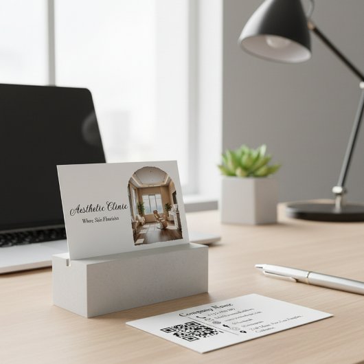 Carte De Visite Code QR de la clinique d'esthétique Modern Arch Ph