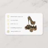 Carte De Visite Code QR de la dame du chef (Dos)