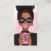 Carte De Visite Code QR de la dame du chef (Devant)