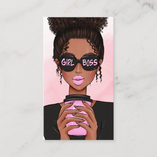 Carte De Visite Code QR de la dame du chef (Devant)