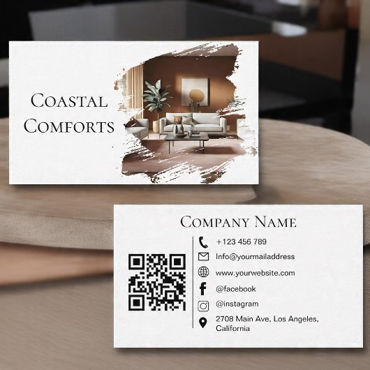 Carte De Visite Code QR de la maison d'hôtes de location de vacanc