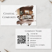 Carte De Visite Code QR de la maison d'hôtes de location de vacanc