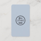 Carte De Visite Code QR De La Marine Moderne Connectez-Vous Aux Mé (Dos)