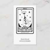 Carte De Visite Code QR de la marque d'esthéticienne Tarot (Devant)