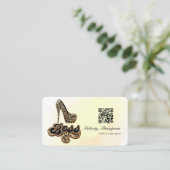 Carte De Visite Code QR de la patronne (Debout devant)