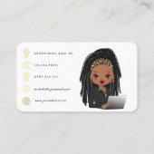 Carte De Visite Code QR de la patronne (Dos)