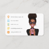 Carte De Visite Code QR de la patronne (Dos)