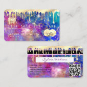 Carte De Visite code QR de la pierre optique fausse holographique  (Devant / Derrière)