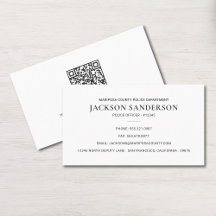 Code QR de la police Département de l'application 