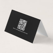 Carte De Visite Code QR de la police sur mesure du département de  (Dos)