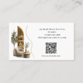 Carte De Visite Code QR de la société de design d'intérieur modern (Dos)