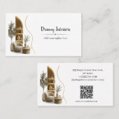 Carte De Visite Code QR de la société de design d'intérieur modern (Devant / Derrière)