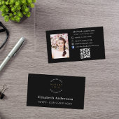 Carte De Visite Code QR de l'agent de signature de prêt notaire no