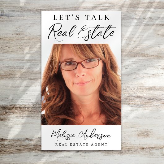 Carte De Visite Code QR de l'agent immobilier