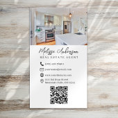 Carte De Visite Code QR de l'agent immobilier