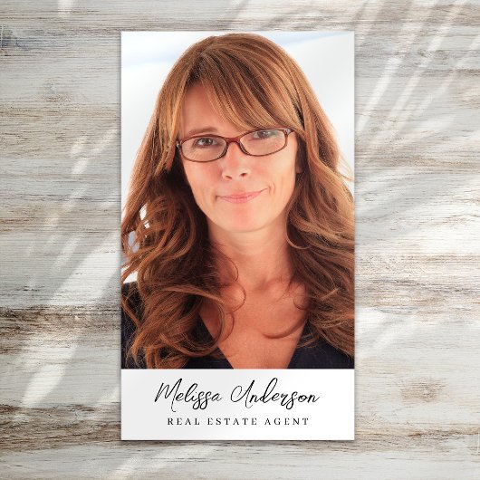 Carte De Visite Code QR de l'agent immobilier