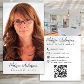 Carte De Visite Code QR de l'agent immobilier