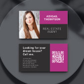 Carte De Visite Code QR de l'agent immobilier
