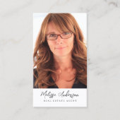 Carte De Visite Code QR de l'agent immobilier (Devant)