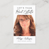 Carte De Visite Code QR de l'agent immobilier (Devant)