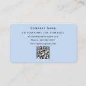 Carte De Visite Code QR de l'agent immobilier boho élégant moderne (Dos)