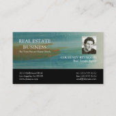 Carte De Visite Code QR de l'agent immobilier d'art abstrait de Sa (Devant)