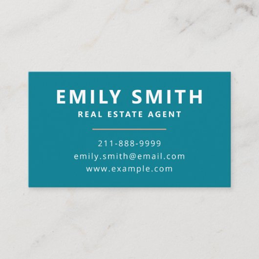 Carte De Visite Code QR de l'agent immobilier moderne et frais (Devant)