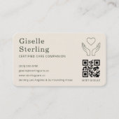 Carte De Visite Code QR de l'aidant (Devant)