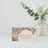 Carte De Visite Code QR de l'arbre de jardinage paysager (Debout devant)