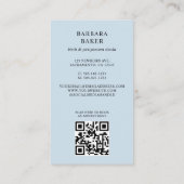Carte De Visite Code QR de l'arche photo de la naissance de la sag (Dos)