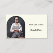 Carte De Visite Code QR de l'arche photo du chef privé (Devant)