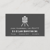 Carte De Visite Code QR de l'arpenteur foncier moderne (Devant)