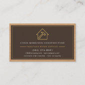 Carte De Visite Code QR de l'artisan en construction bois Professi (Devant)