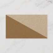 Carte De Visite Code QR de l'artisanat moderne Brown (Dos)