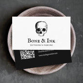 Carte De Visite Code QR de l'artiste de tatouage déplaisant