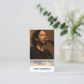 Carte De Visite Code QR de l'artiste indépendant Photo (Debout devant)