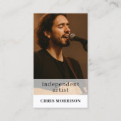 Carte De Visite Code QR de l'artiste indépendant Photo (Devant)