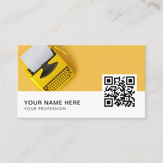 Carte De Visite Code QR de l'auteur (Devant)