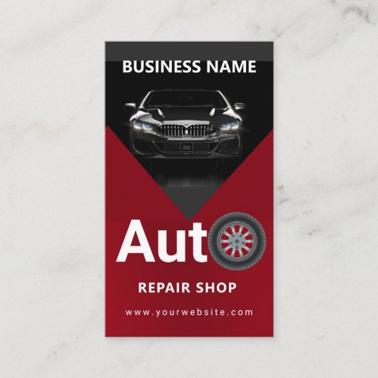 Carte De Visite Code qr de lavage de voiture mobile Détail de pres (Devant)