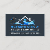 Carte De Visite Code QR de lavage sous pression Services professio (Devant)