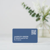 Carte De Visite Code QR de l'émetteur adolescent (Debout devant)