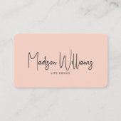 Carte De Visite Code QR de l'entraîneur à vie minimale moderne | R (Devant)