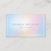 Carte De Visite Code QR de l'entraîneur de vie léger (Devant)