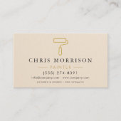 Carte De Visite Code QR de l'entrepreneur en peinture de maison mo (Devant)