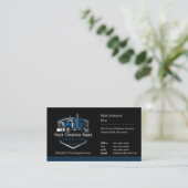Carte De Visite Code QR de l'entreprise de camionnage professionne (Debout devant)