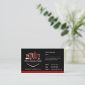Carte De Visite Code QR de l'entreprise de camionnage professionne (Debout devant)