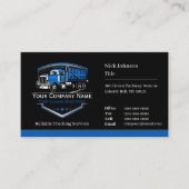 Carte De Visite Code QR de l'entreprise de camionnage professionne (Devant)